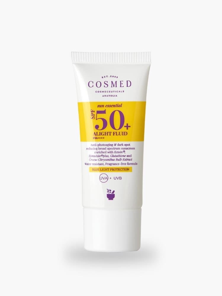 Cosmed Sun Essential Alight Fluid SPF50 Koyu Leke Karşıtı Yüz Güneş Kremi - Alfa Arbutin Yeni Nesil