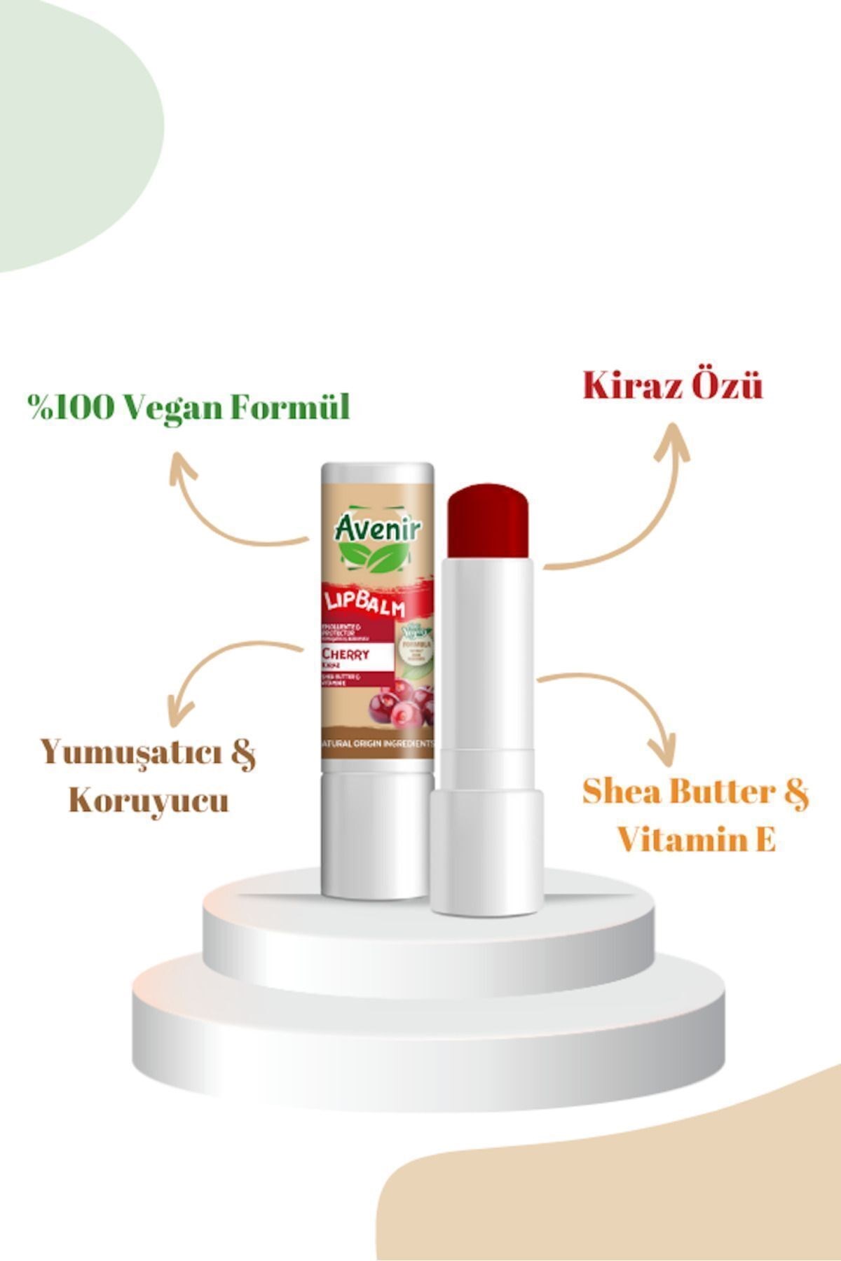 Avenir Stick Lip Balm Vegan Cherry