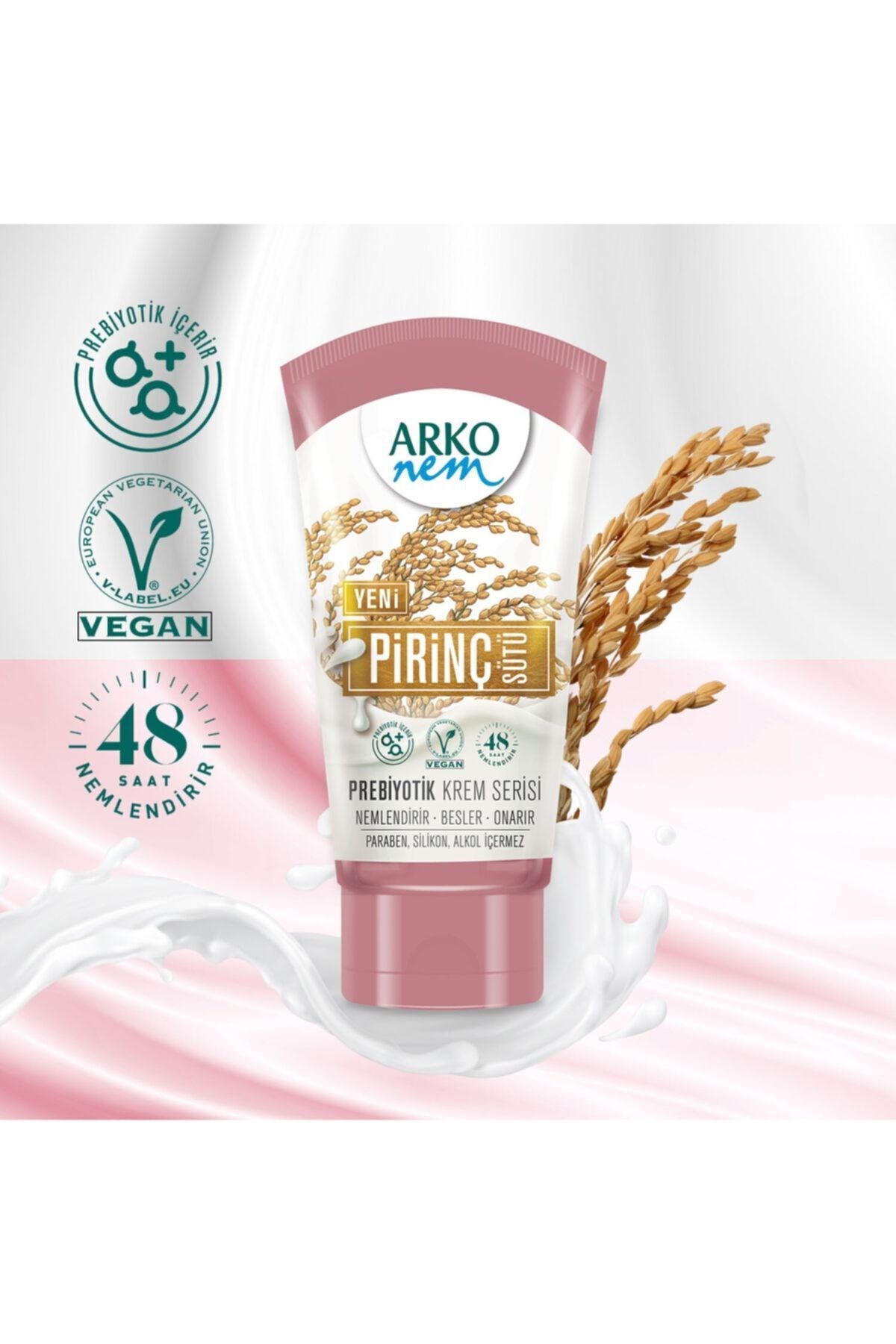 Arko Nem Prebiyotik Krem Serisi Pirinç Sütü 60 ml