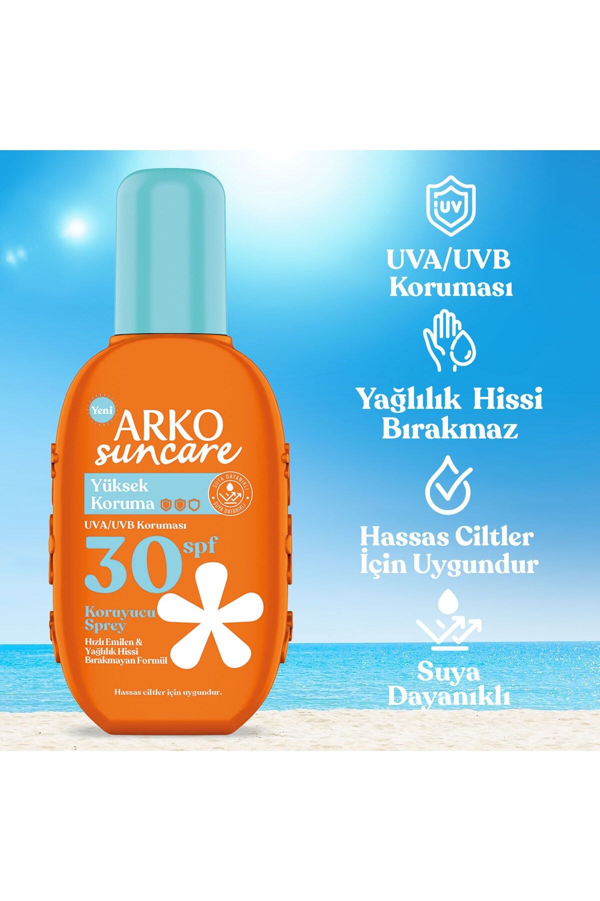 Suncare Spf30 Yüksek Korumalı Vücut Güneş Spreyi 200 ml
