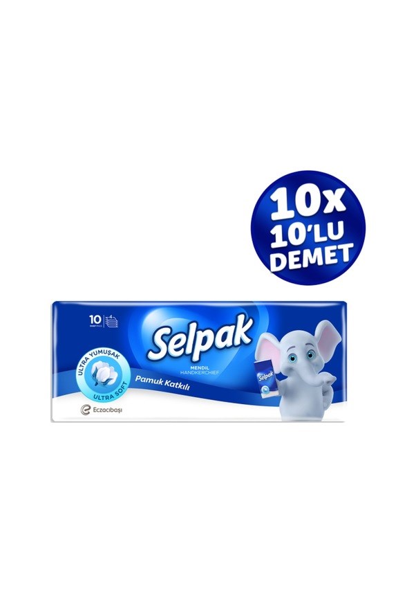 Selpak Mendil Sade 10 Yaprak- 1 ADET