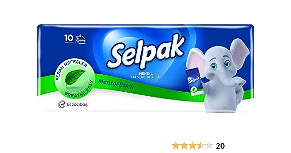 Selpak Mendil Mentollü 10’lu