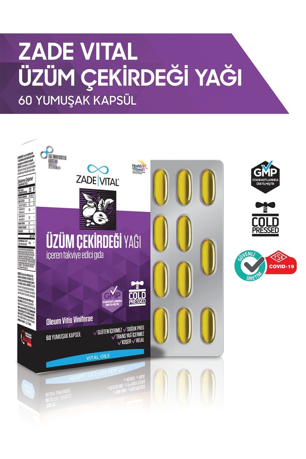 Üzüm Çekirdeği Yağı Blister 60 Kapsül