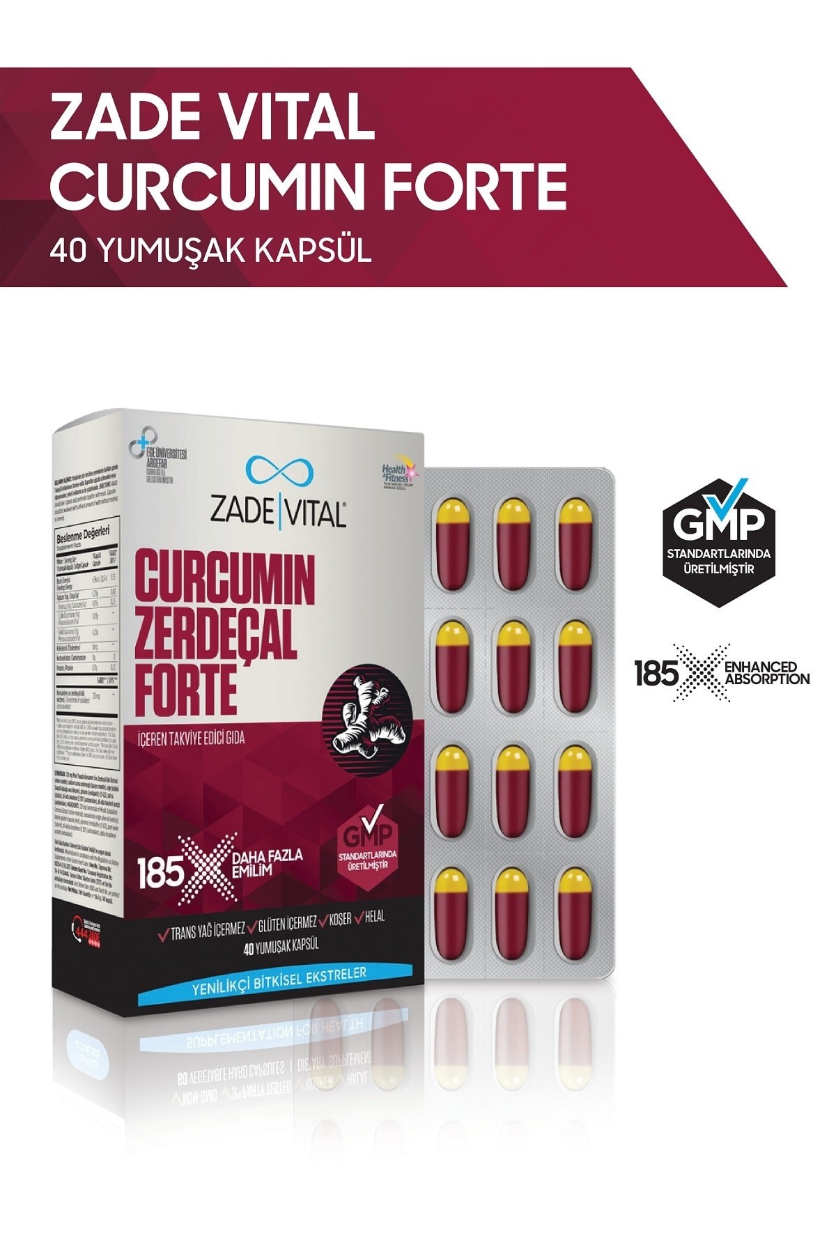 Curcumin Forte 1000mg 40 Kapsül