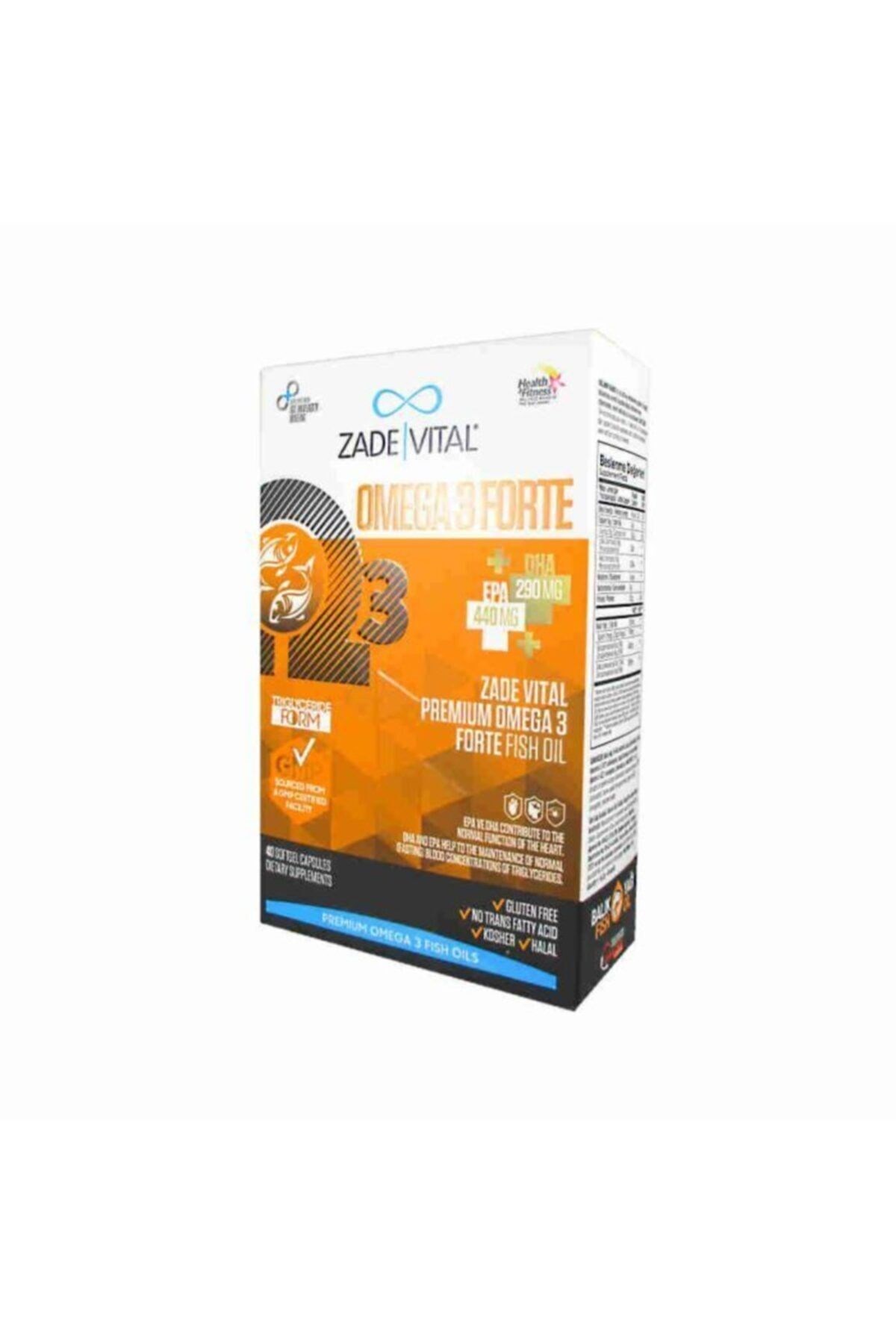 Zade Vital Omega 3 Forte 40 Yumuşak Kapsül