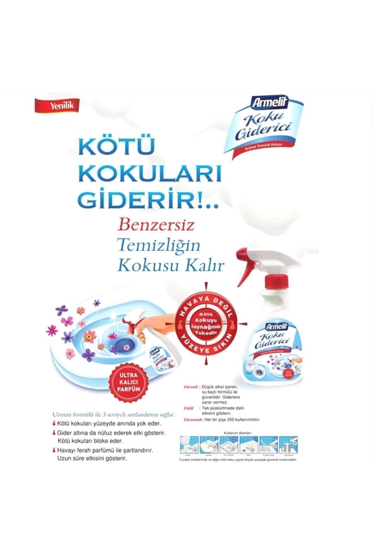 Armelit Koku Giderici Beyaz Sabun Kokulu 250 ml