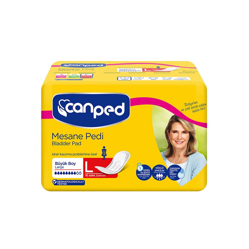 Canped Mesane Pedi Kadın Large 10’lu