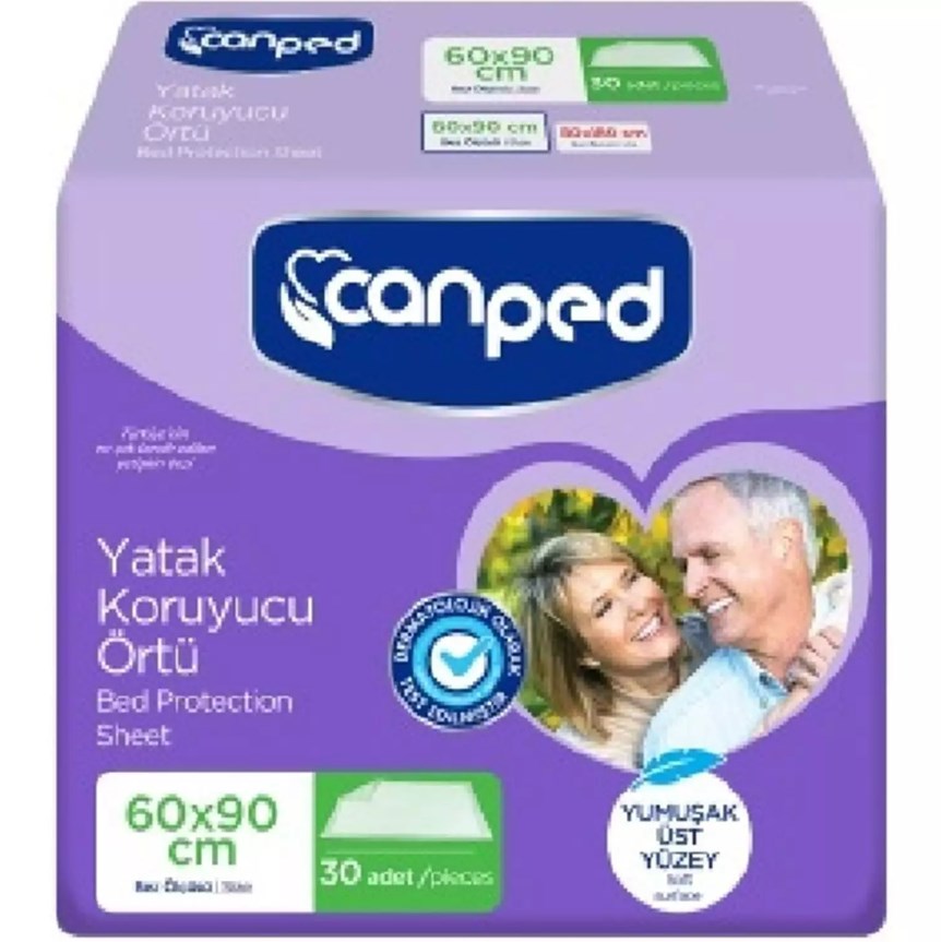 Canped yatak koruyucu 60x90 30 adet