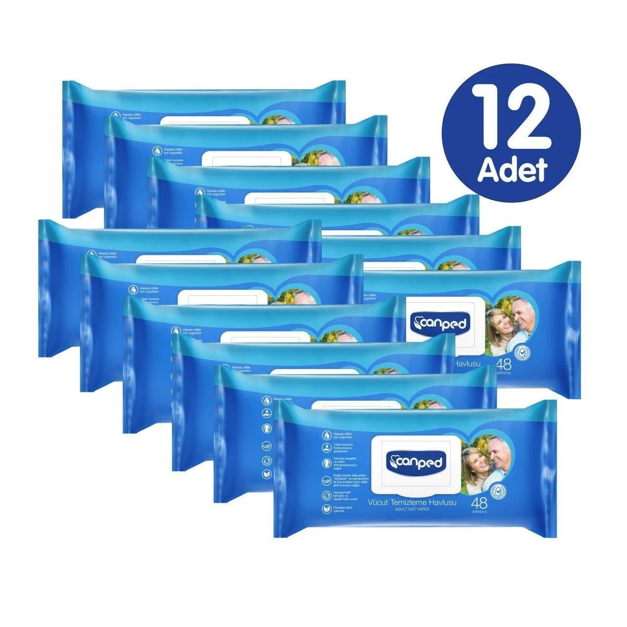 Canped Vücut Temizleme Havlusu 48 Yaprak