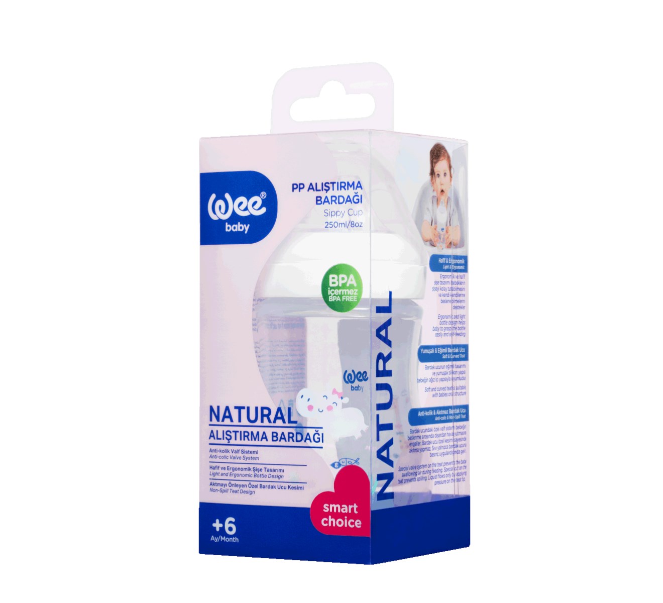 Wee Baby 297 PP Alıştırma Bardağı Natural 250 ml