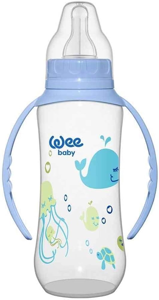 Wee Baby 745 PP Biberon Kulplu 270 ml - Mavi