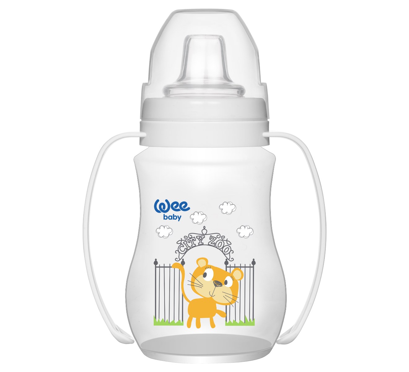 Wee Baby 754 PP Alıştırma Bardağı Antikolik Akıtmaz Kulplu 250 ml - Beyaz