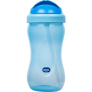 Wee Baby 761 Pipetli Bardak Renkli 350 ml - Mavi