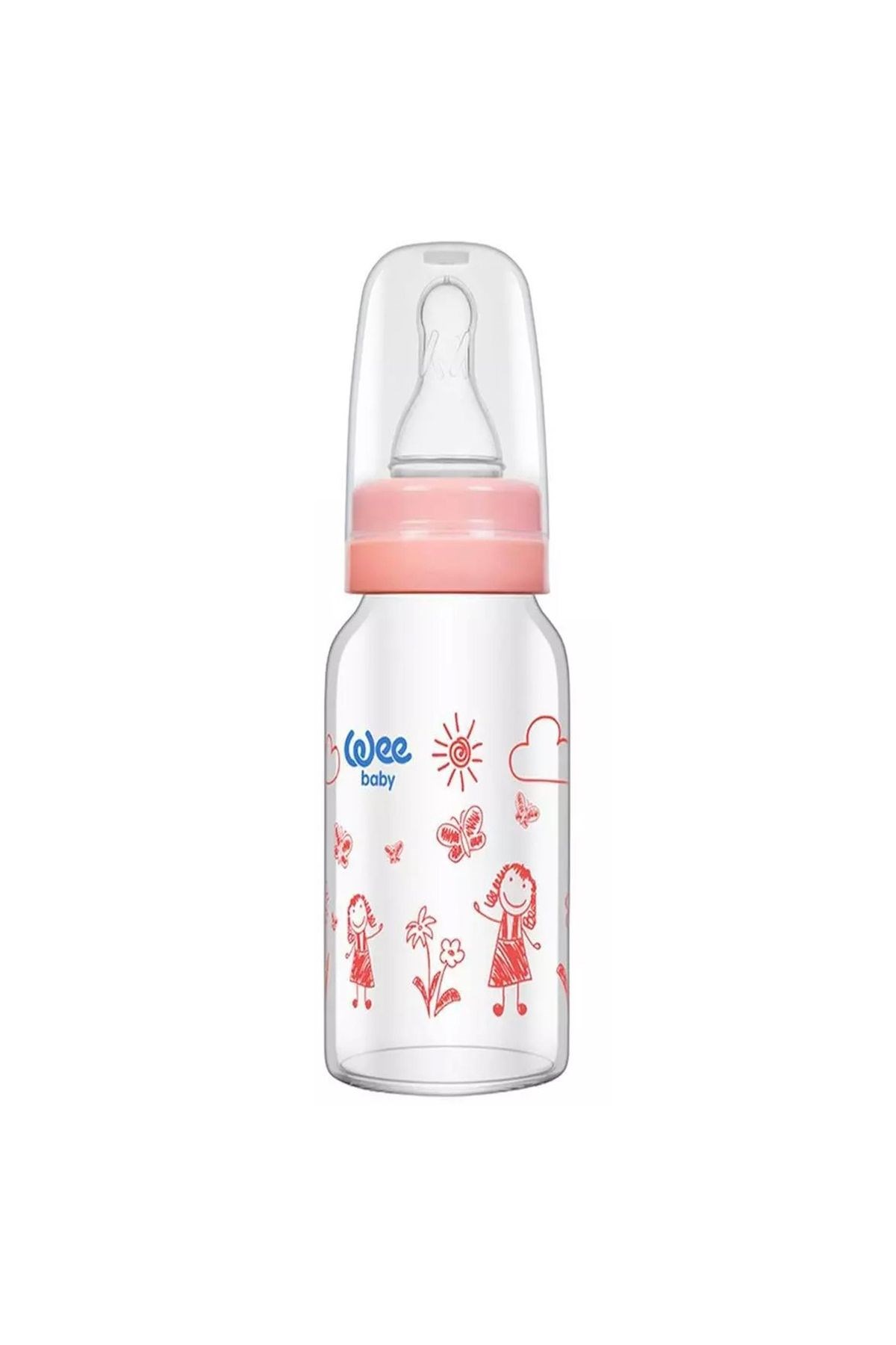 Wee Baby 771 Isıya Dayanıklı Cam Biberon 180 ml