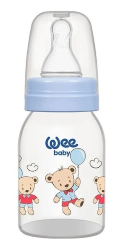 Wee Baby PP Biberon 0-6 Ay 125 ml - Mavi