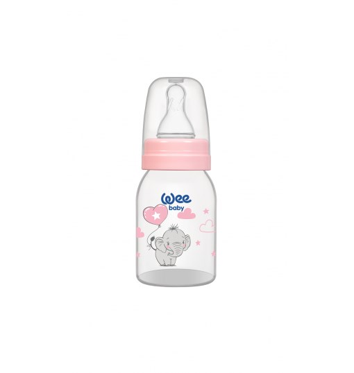 Wee Baby PP Biberon 0-6 Ay 125 ml - Pembe