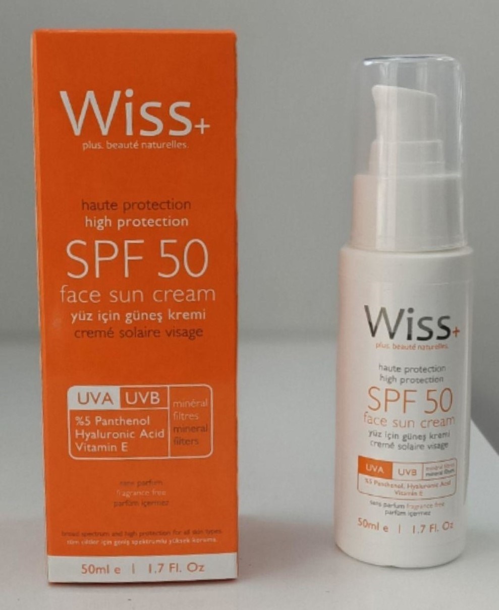 Wiss+ Plus Yüz için Güneş Kremi Spf 50 50 ML