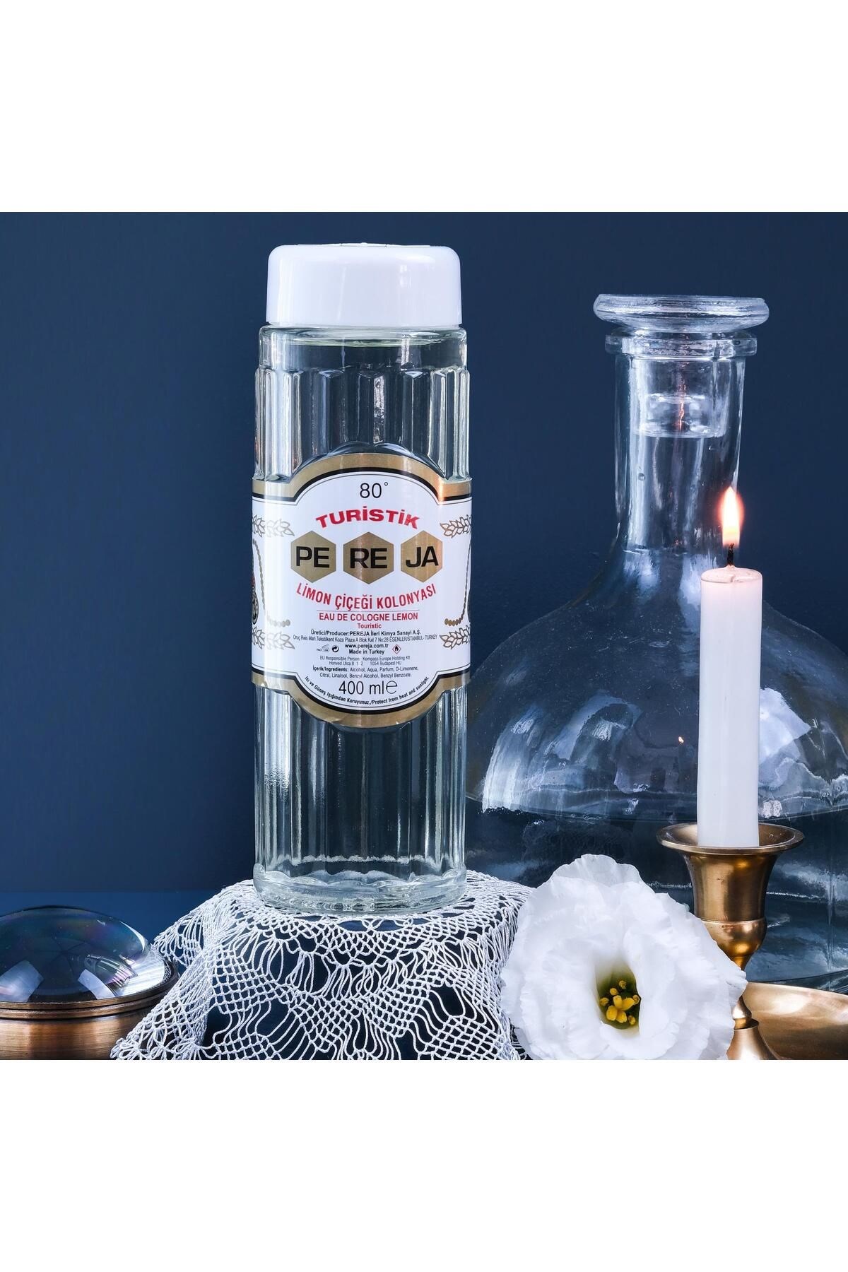 Pereja Limon Kolonyası Cam Şişe 400 ml