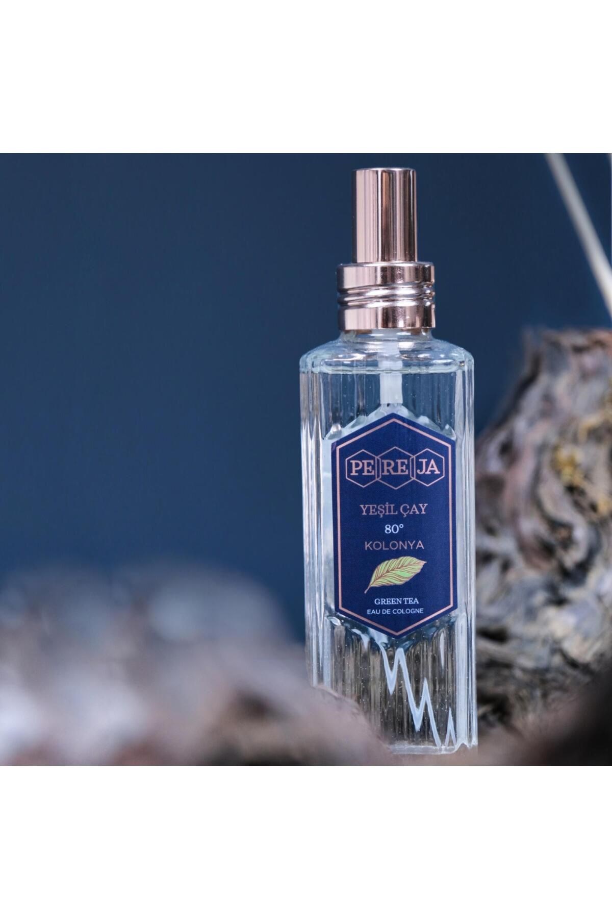 Pereja Spreyli Cam Şişe Yeşilçay Kolonya 100 ml