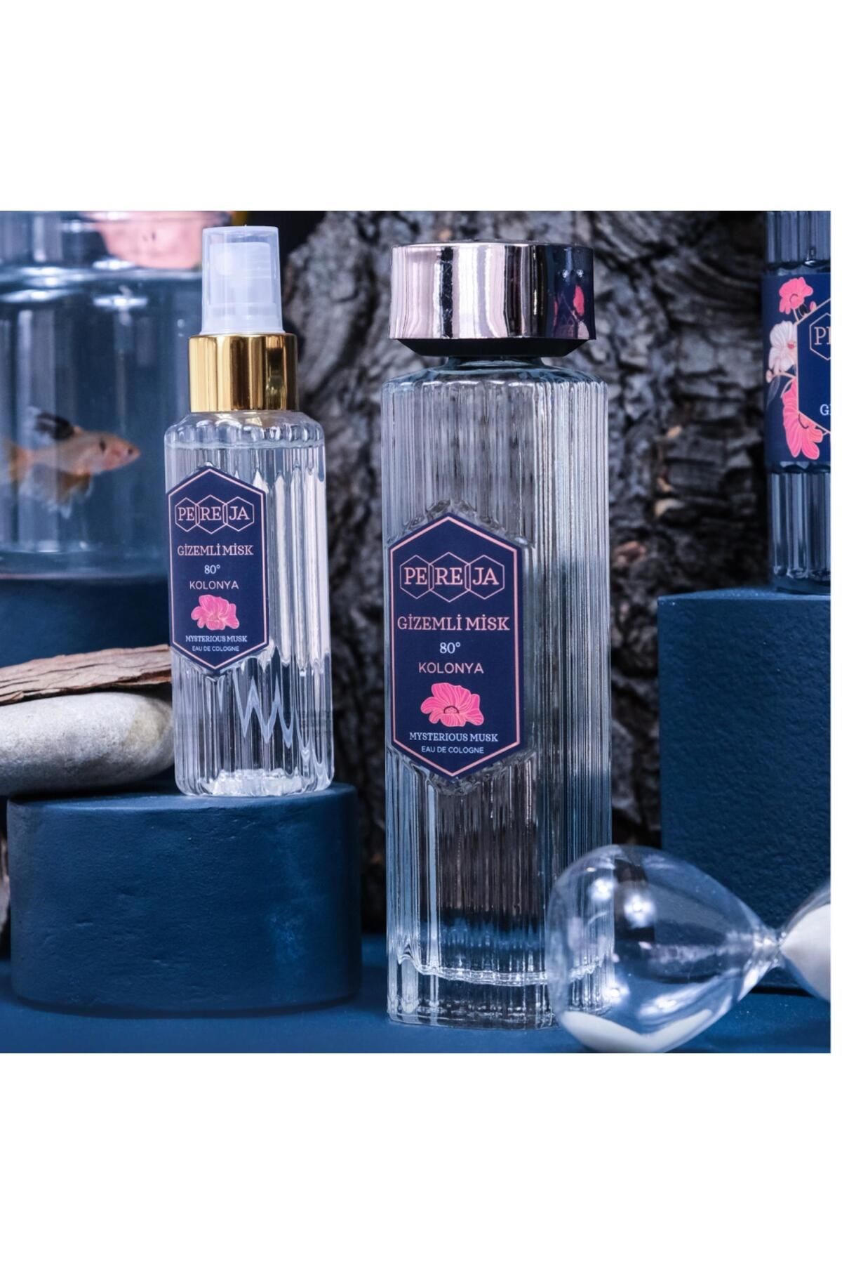 Pereja Gizemli Misk Cam Şişe Kolonya 250 ml