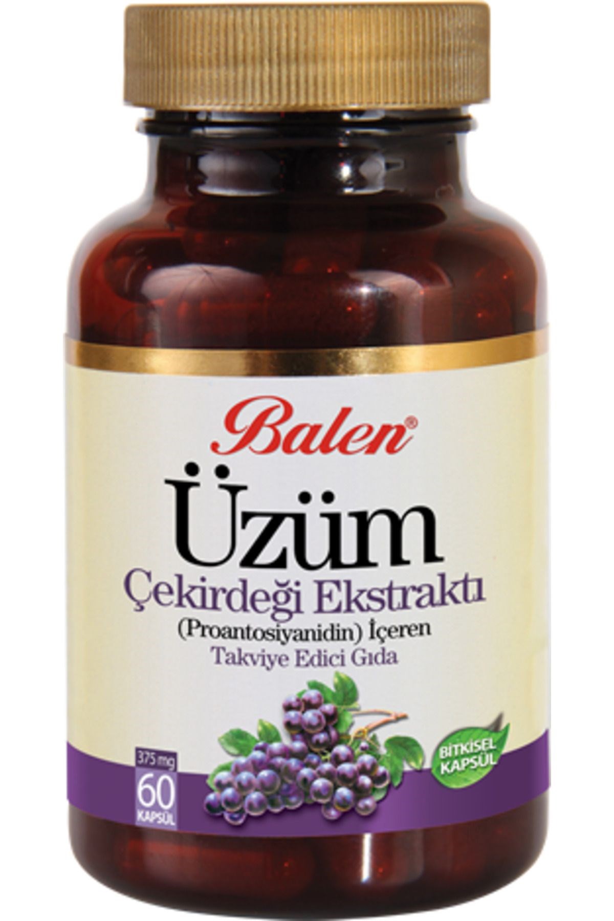 Balen Üzüm Çekirdeği Ekstraktı Kapsül 375 mg 60 Kapsül
