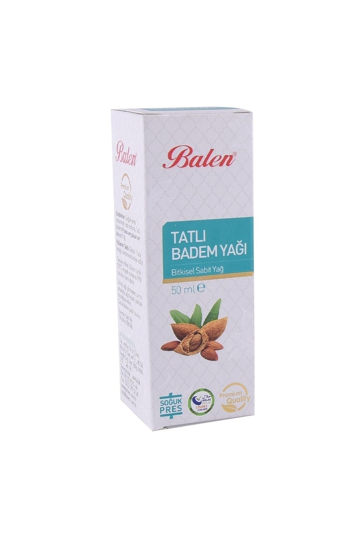 Balen Tatlı Badem Yağı (Soğuk Pres) 50 ml