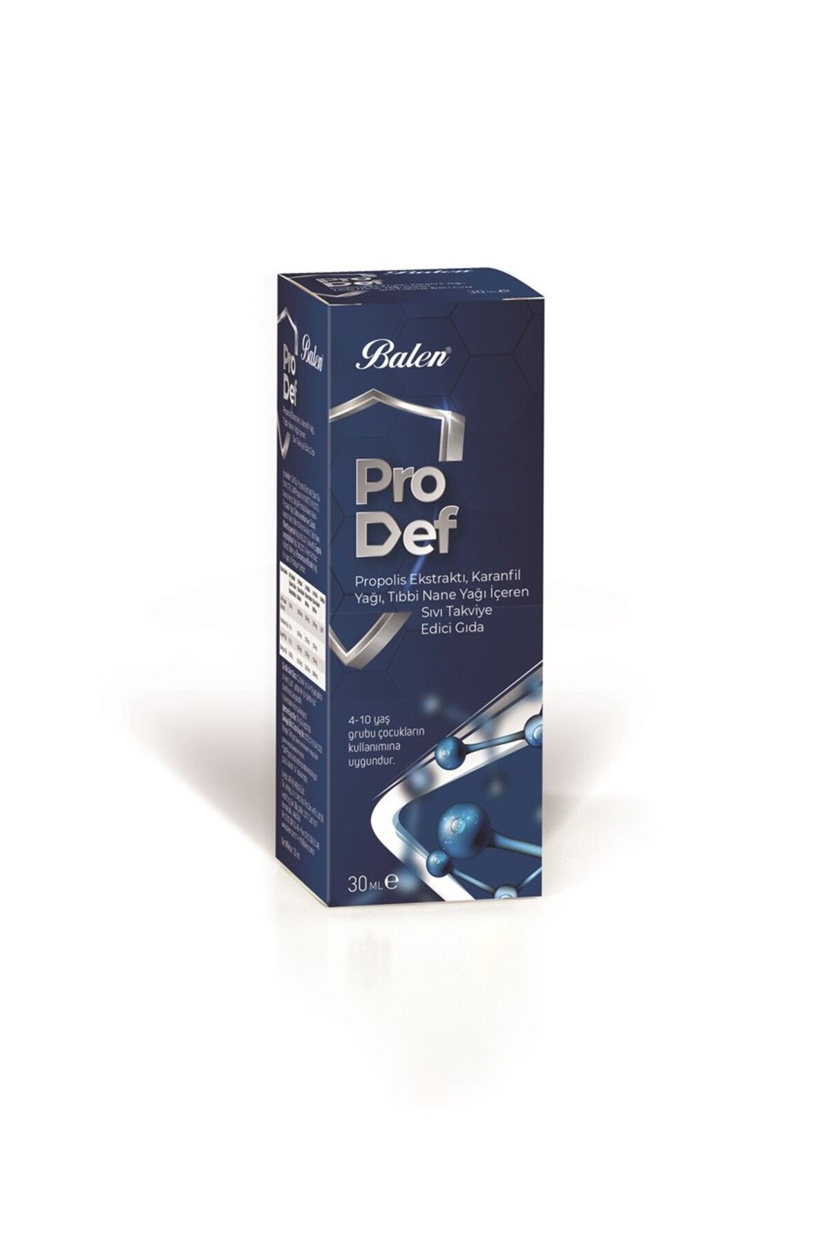Balen Prodef Propolis Ekstraktı Karanfil ve Nane Yağlı Takviye Edici Gıda 30 ml