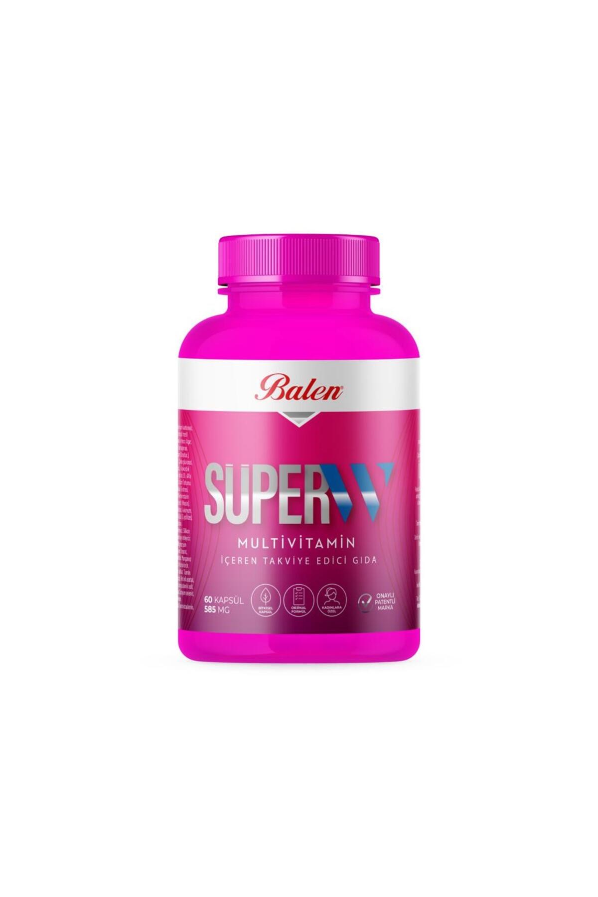 Balen Süper Multivitamin Kadınlara Özel İçeren Takviye Edici Gıda 585 mg 60 Kapsül