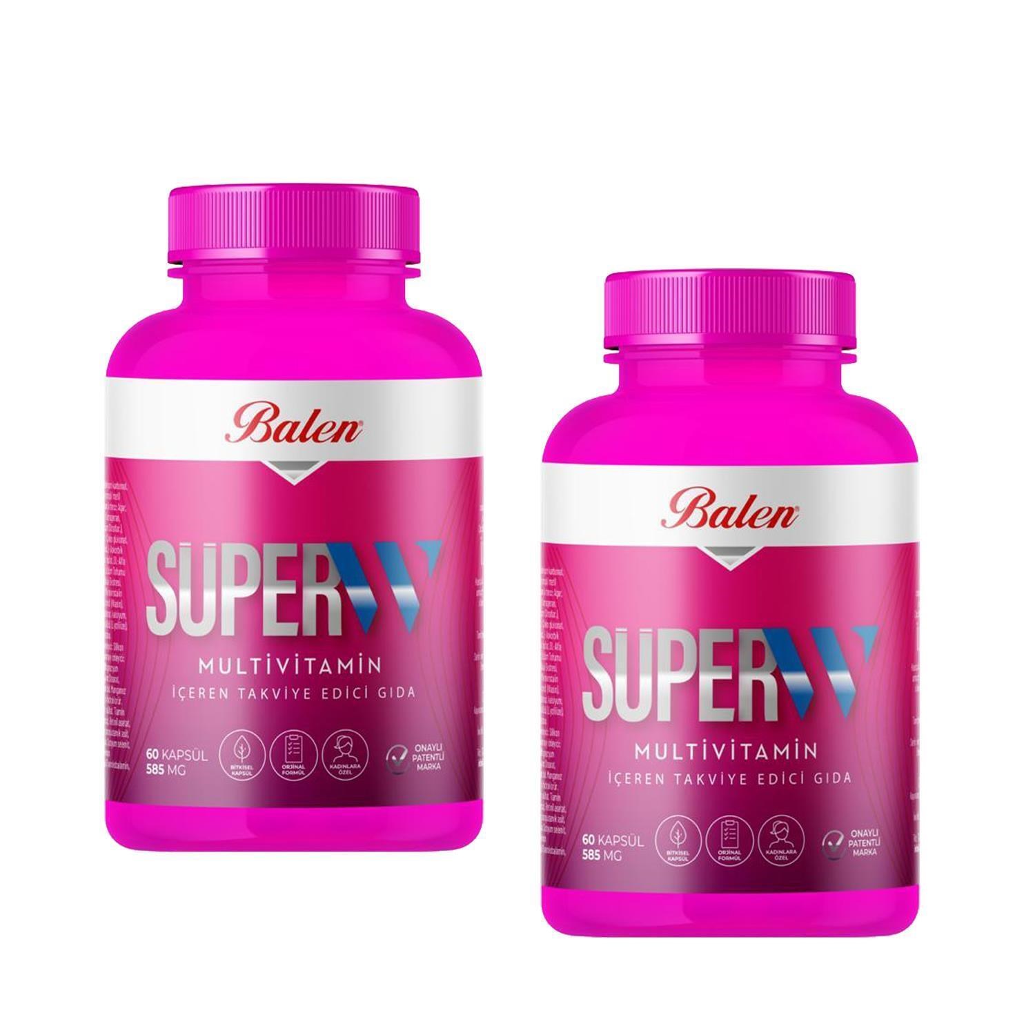 Balen Süper Multivitamin Kadınlara Özel İçeren Takviye Edici Gıda 585 mg 60 Kapsül