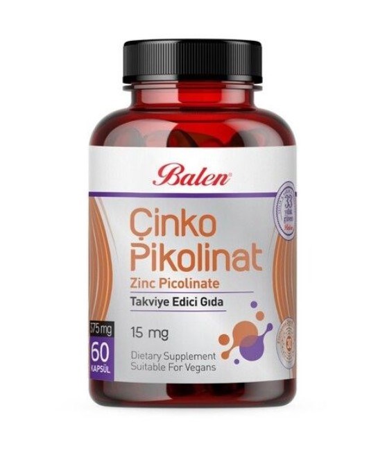 Balen Çinko Pikolinat 375 mg 60 Kapsül