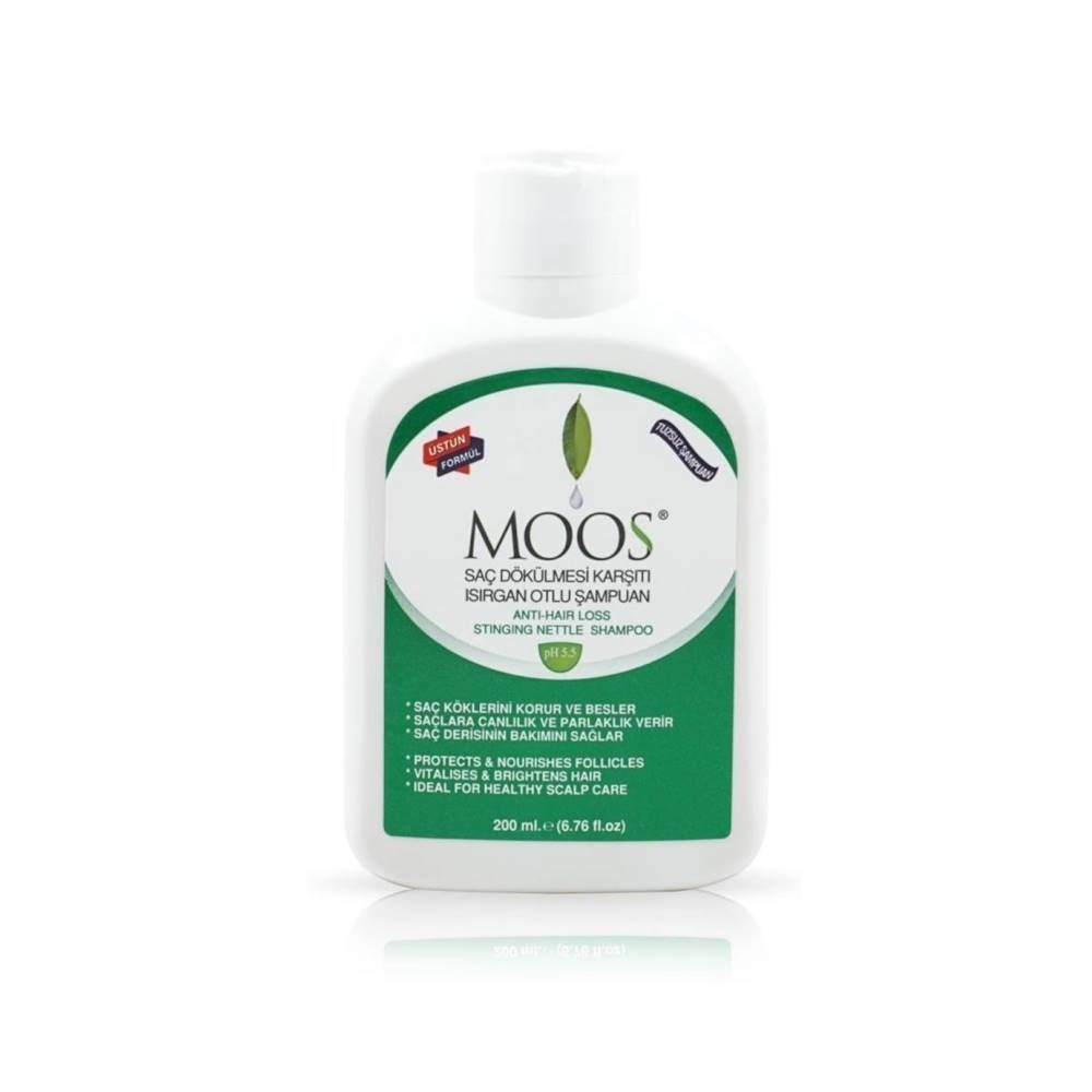 Moos Saç Dökülmesi Karşıtı Isırgan Otlu Tuzsuz Şampuan 200 ml