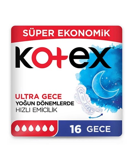 Kotex Natural Ekonomik Gece 16’lı
