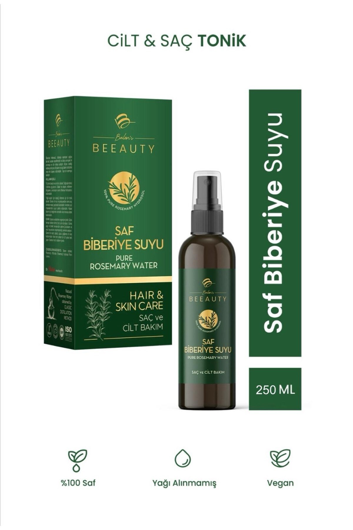 Balen’s Beeauty Saf Biberiye Hidrosolü 250 Ml