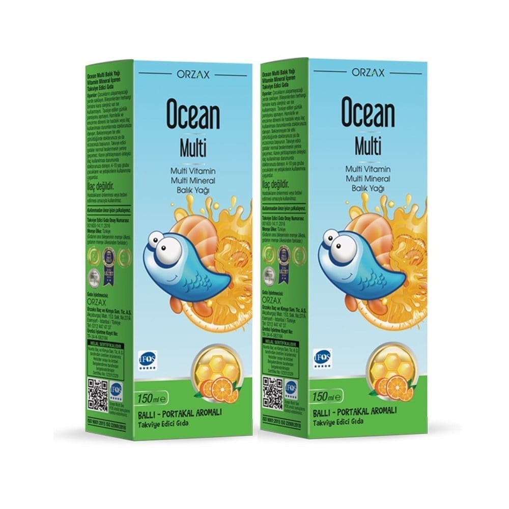 Ocean Ocean Multi Ballı Portakal Konsantreli Şurup 150 ml