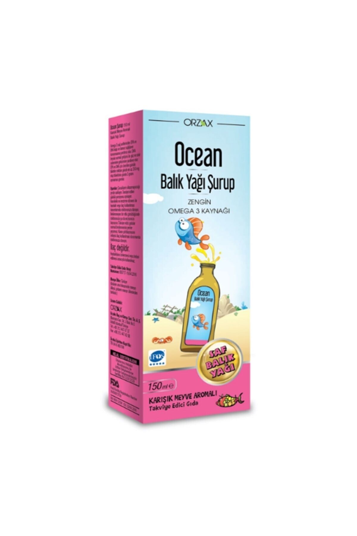 Karışık Meyveli Balık Yağı Şurubu 150 ml