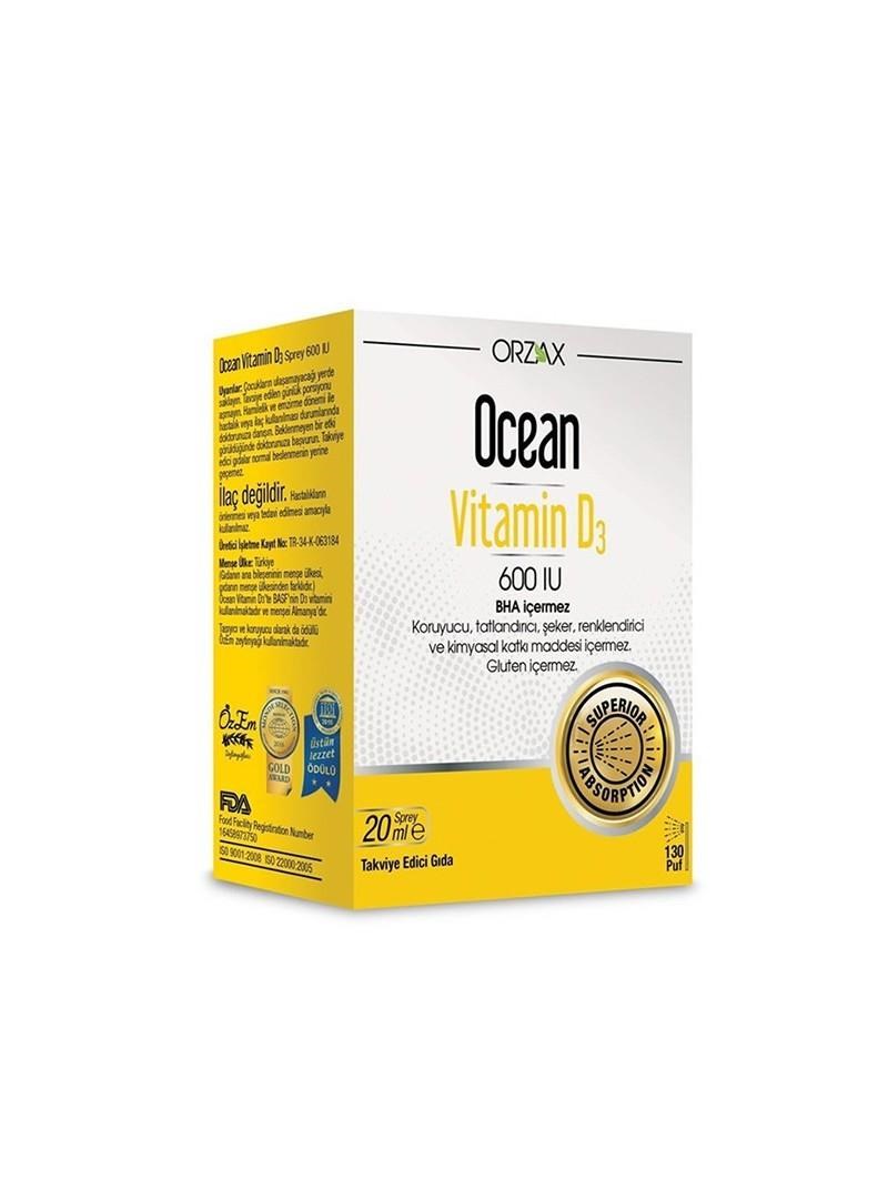 Ocean Ocean Vitamin D3 600 IU Oral Sprey 20 ml