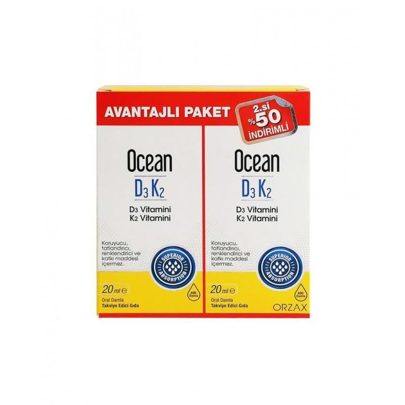 Ocean Ocean D3K2 Damla 20 ml + 2. %50 İndirimli