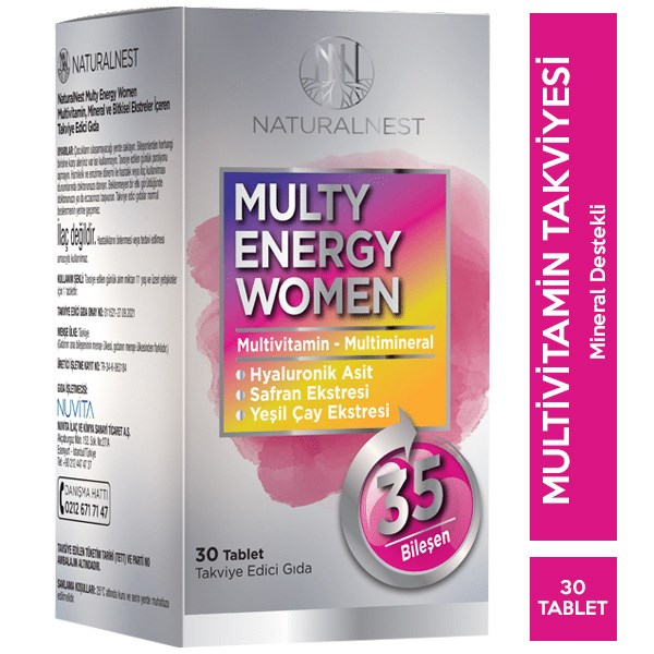 Naturalnest Multy Energy Women 30 Tablet