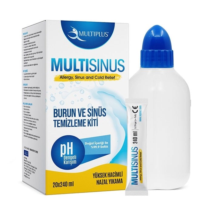 Multiplus Burun ve Sinüs Temizleme Kiti 20’li 240 ml