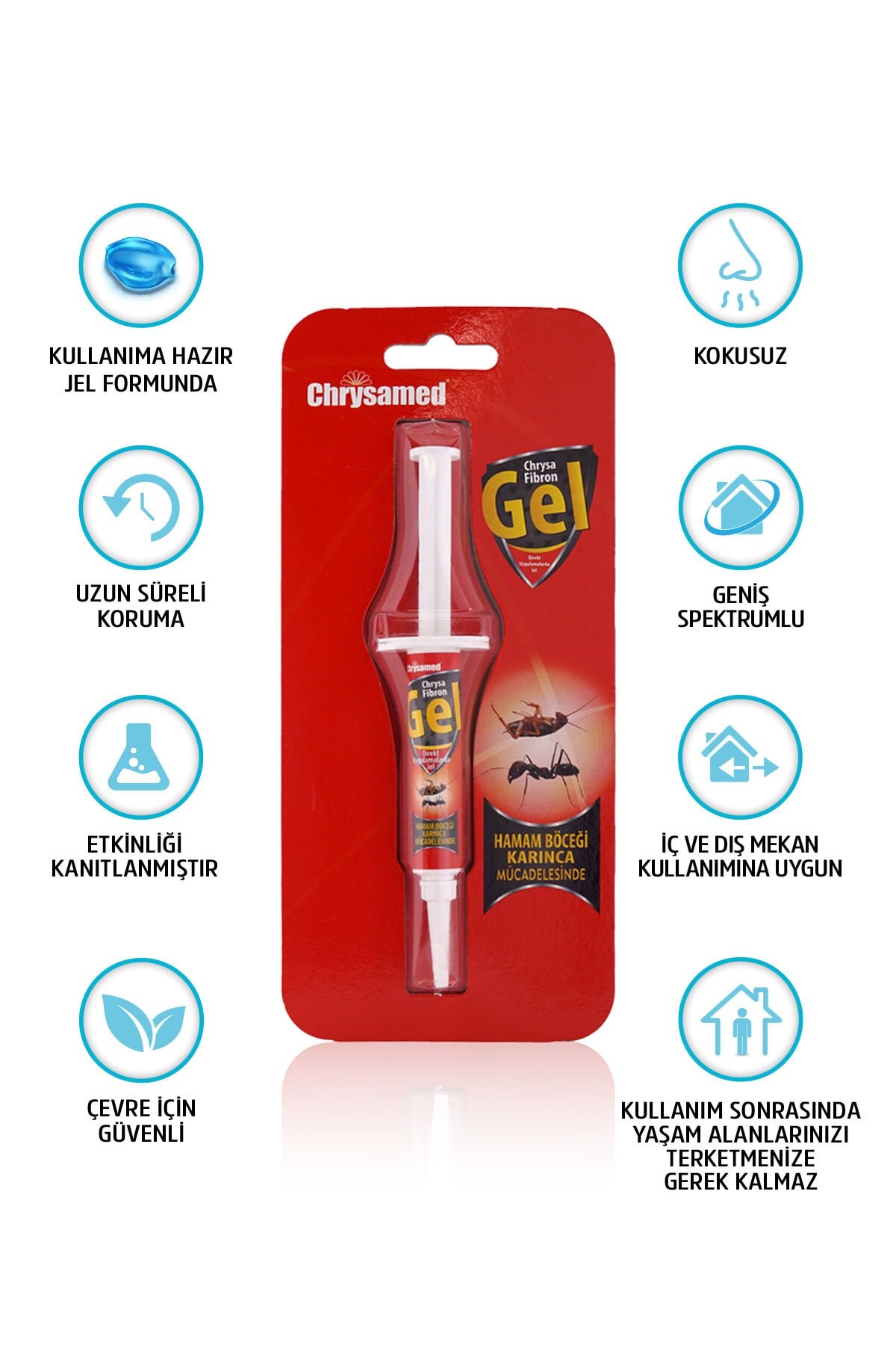 Chrysamed  Fibron Gel 5 Gr. Hamam Böceği Ve Karınca Mücadelesi İçin