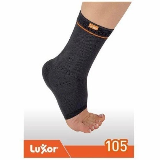LuxorÖrgü Silikon Ped Destekli Ayak Bilekliği LARGE