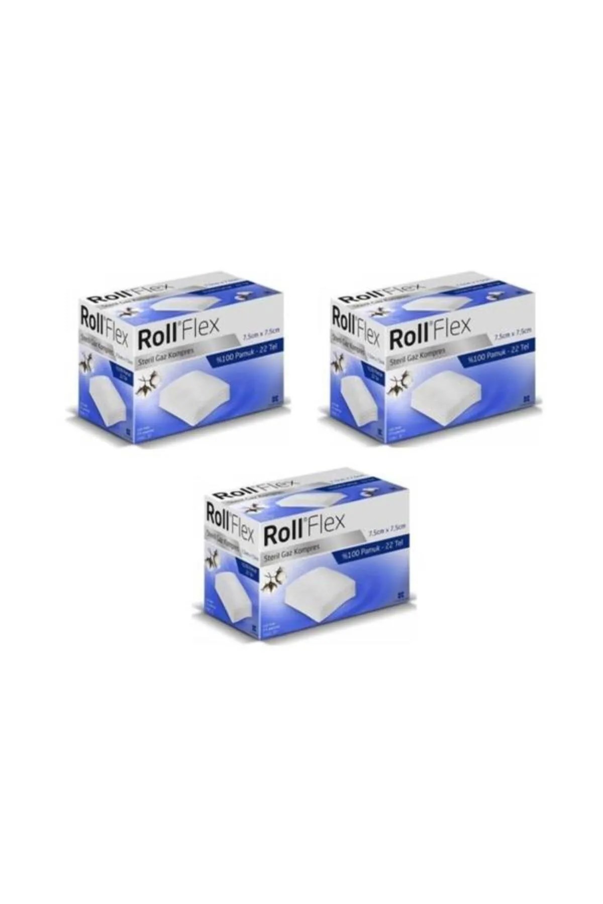 Roll Flex Steril Gaz Kompres 7,5cm x 7,5cm 100’lü