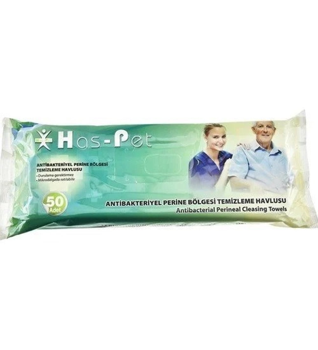 Has-Pet Anti Bakteriyel Perine Bölgesi Temizleme Havlusu 23 cmx 23cm 50’li