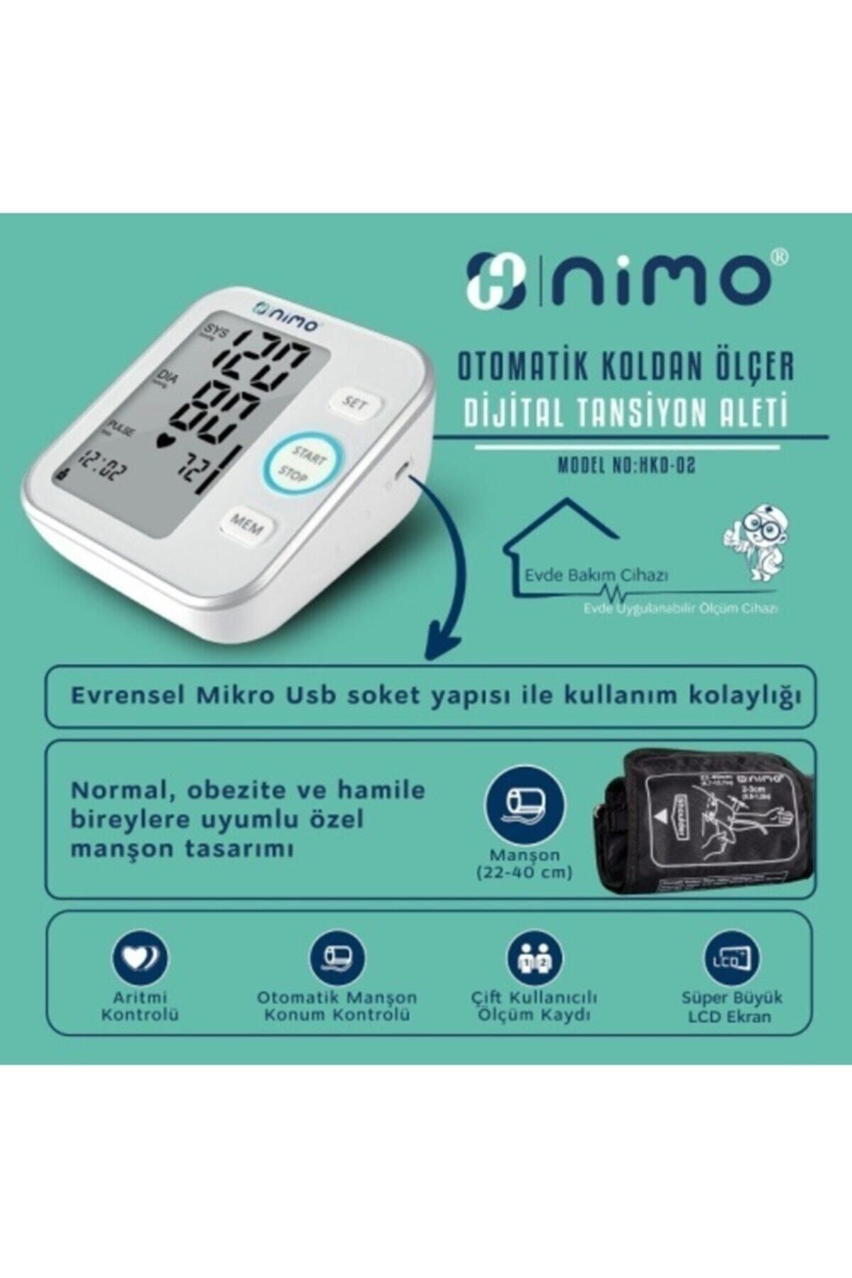 Nimo Dijital Koldan Ölçer Tansiyon Aleti HKD-02