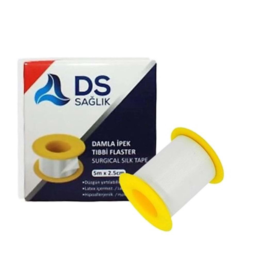 Damla Sağlık Plus İpek Flaster 5 m x 2,5 cm