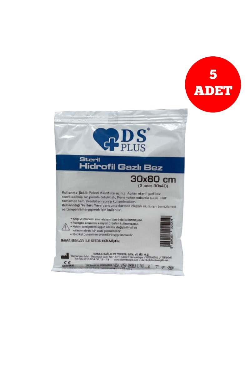 Damla Sağlık Hidrofil Gazlı Bez 30cm x 80cm