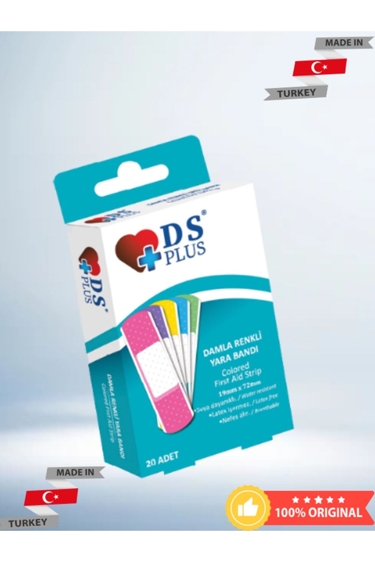 Ds Plus Yara Bandı Renkli 20’li