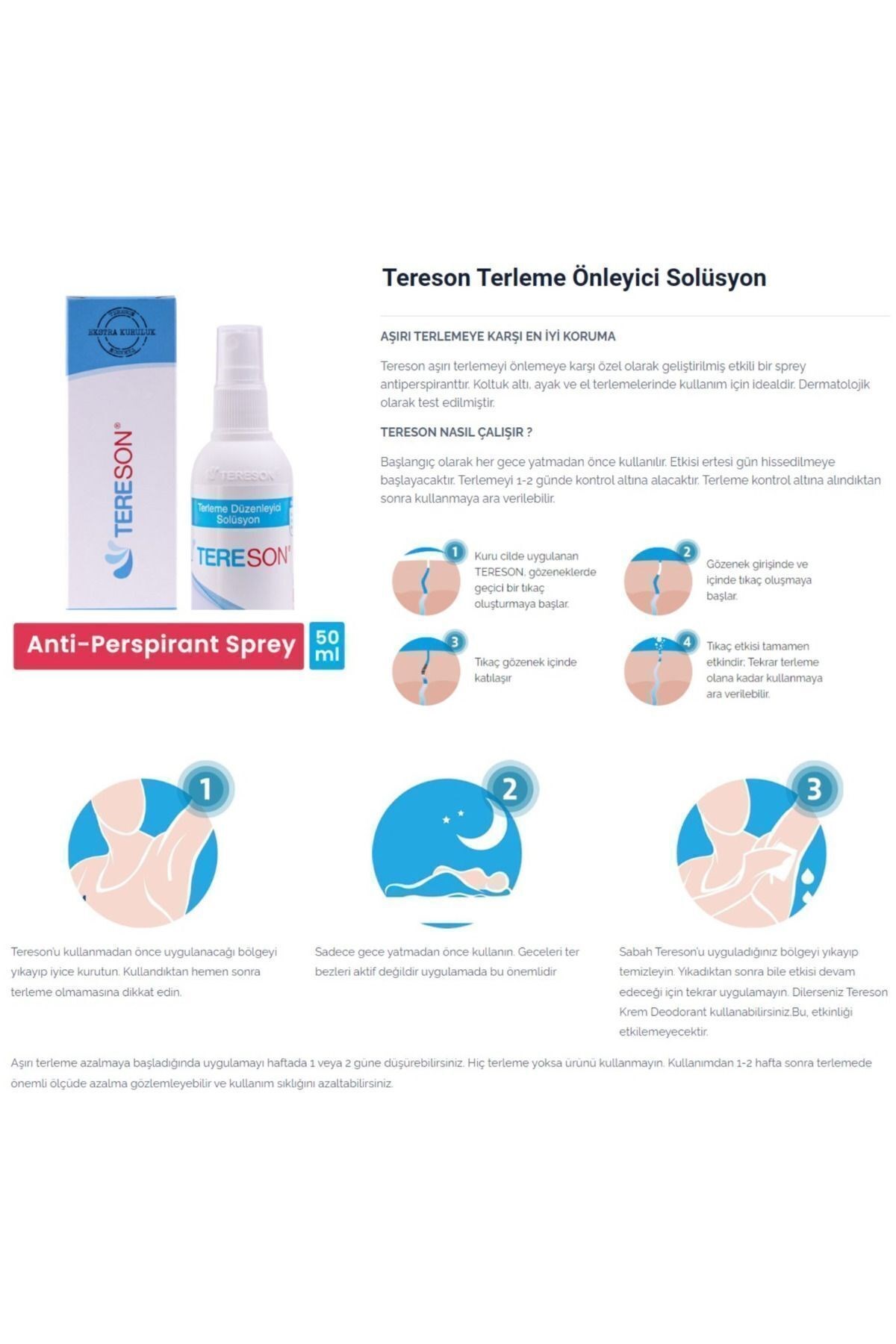 Tereson Terlemeyi Önleyici Sprey 50 ml