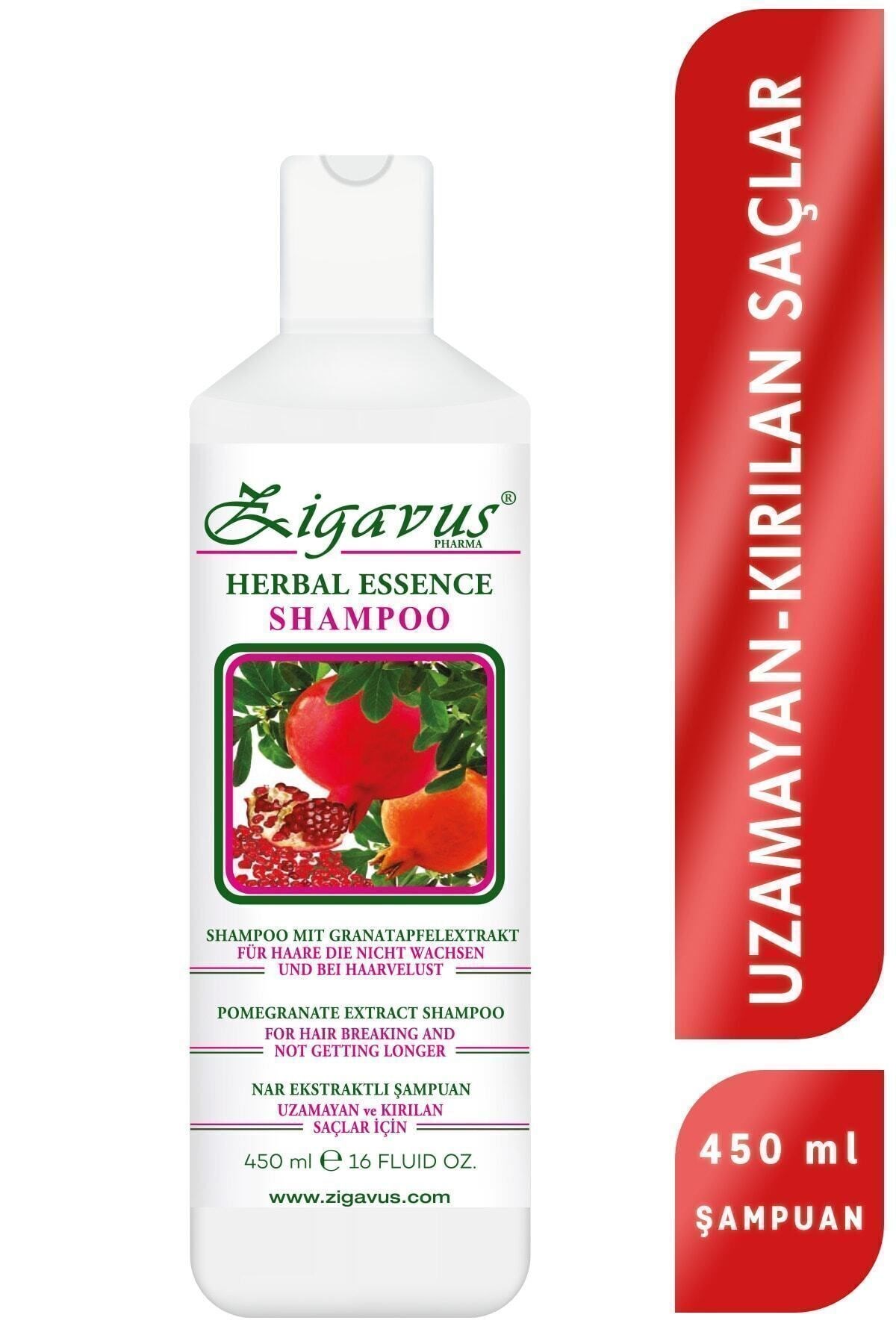 Zigavus Nar Ekstraktlı Şampuan 450 ml