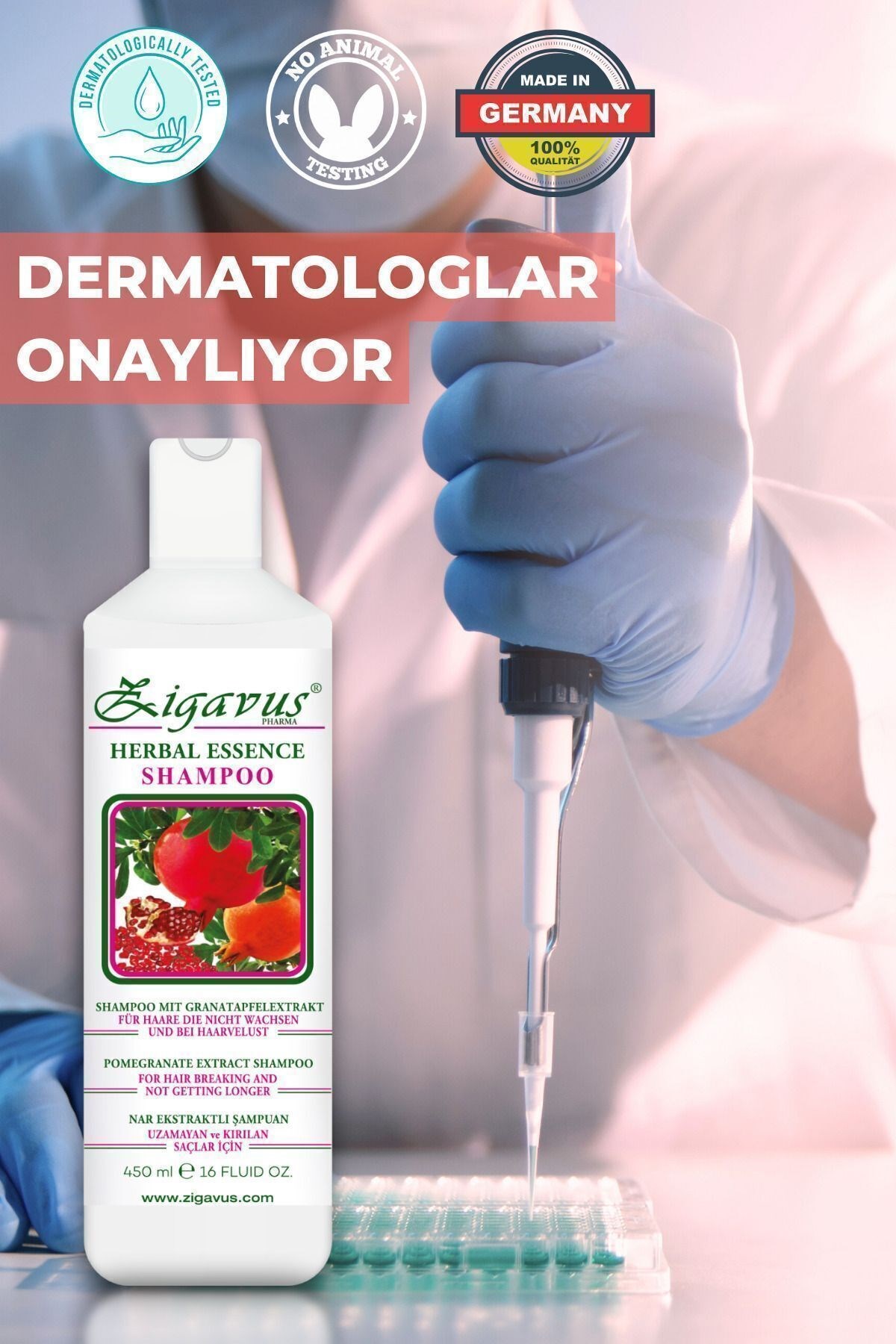 Zigavus Nar Ekstraktlı Şampuan 450 ml